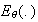 $E_{\theta}(.)$