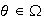 $\theta\in\Omega$