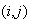 $(i,j)$