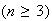 $(n \geq3)$
