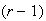 $(r-1)$