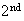 $2^{\QTR{rm}{nd}}$
