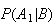 $P(A_{1}|B)$