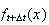 $f_{t+ \Delta t}(x)$