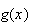 $g(x)$
