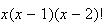$x(x-1)(x-2)!$